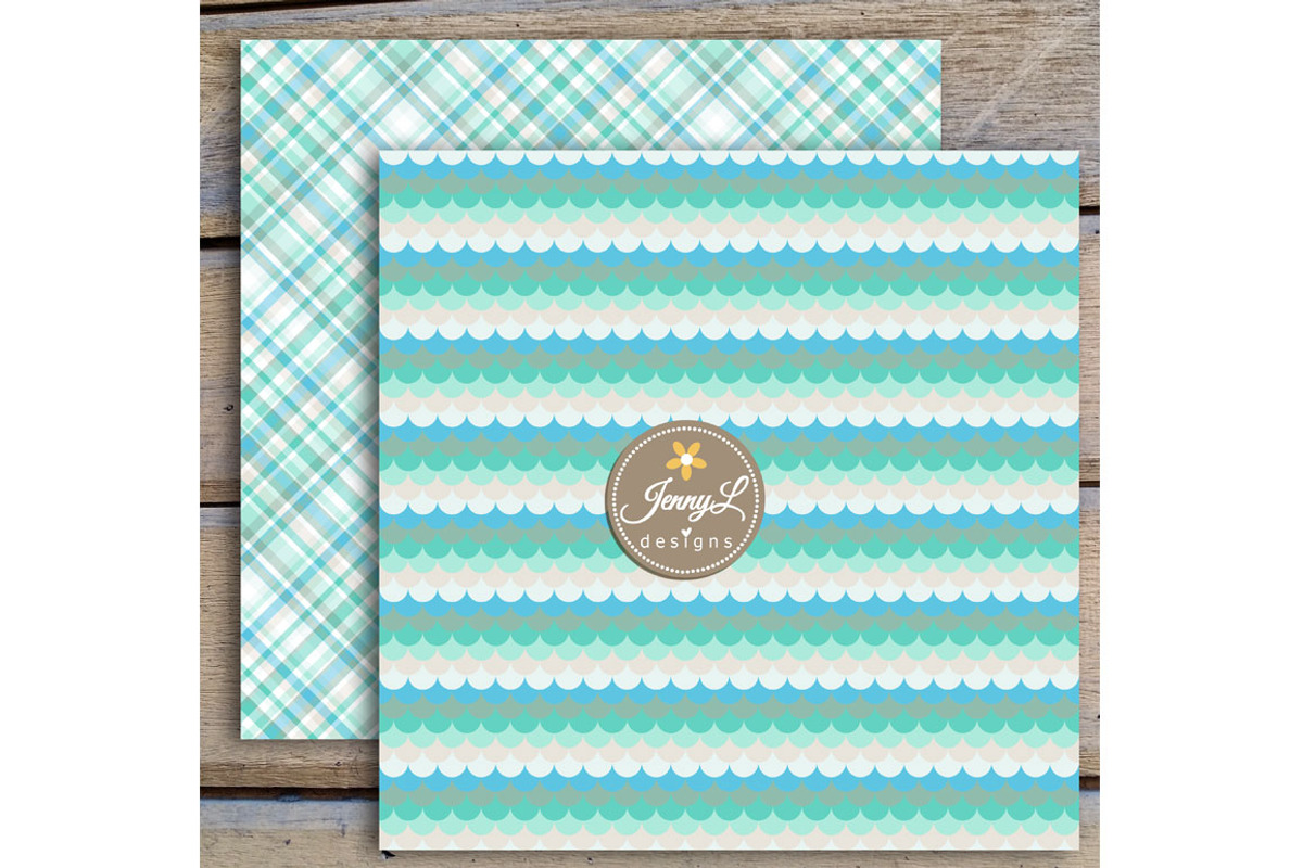 Beach Digital Papers & Clipart, a Pattern Graphic by JennyL Designs (Photo 5 of 5)