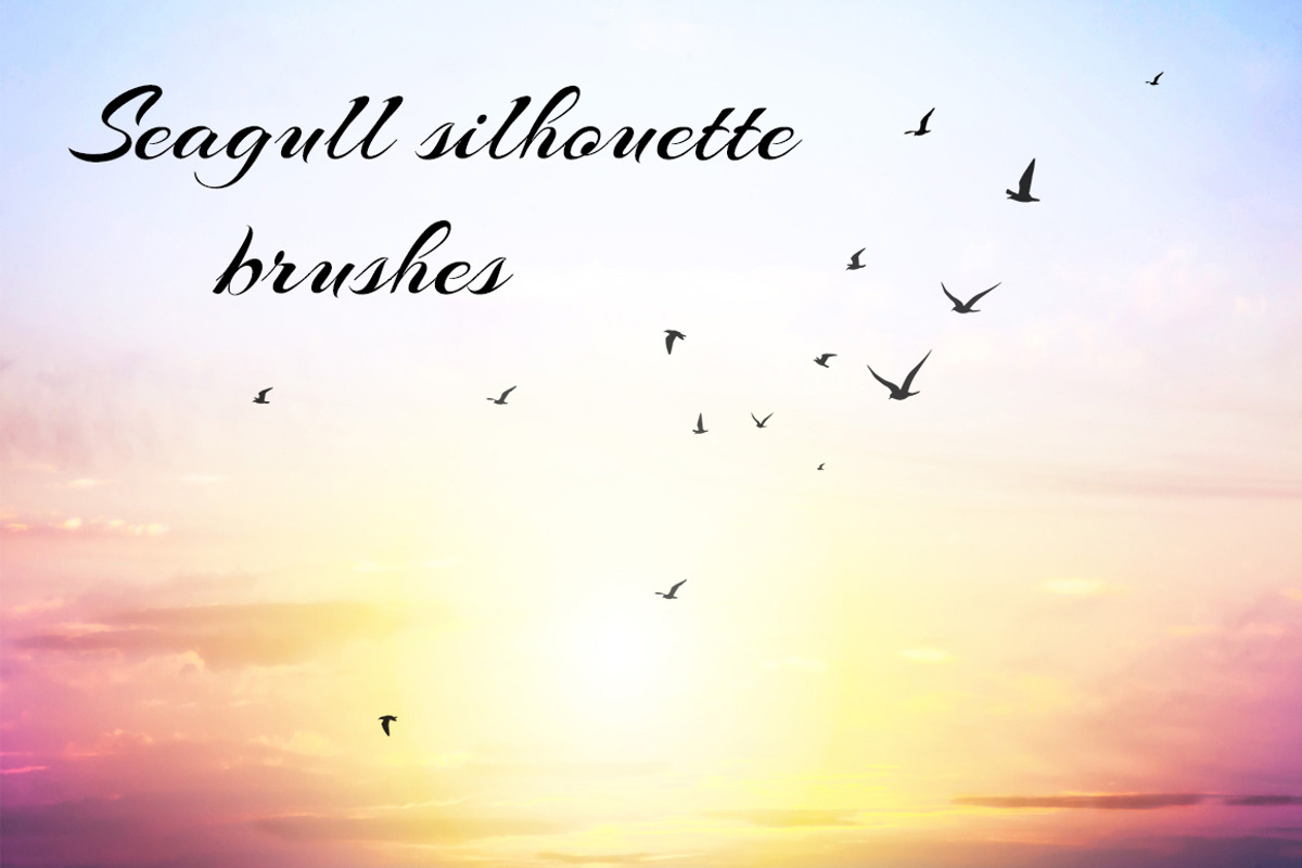 Birds silhouette brushes, a Brush Add-On by RM_design (Photo 1 of 3)