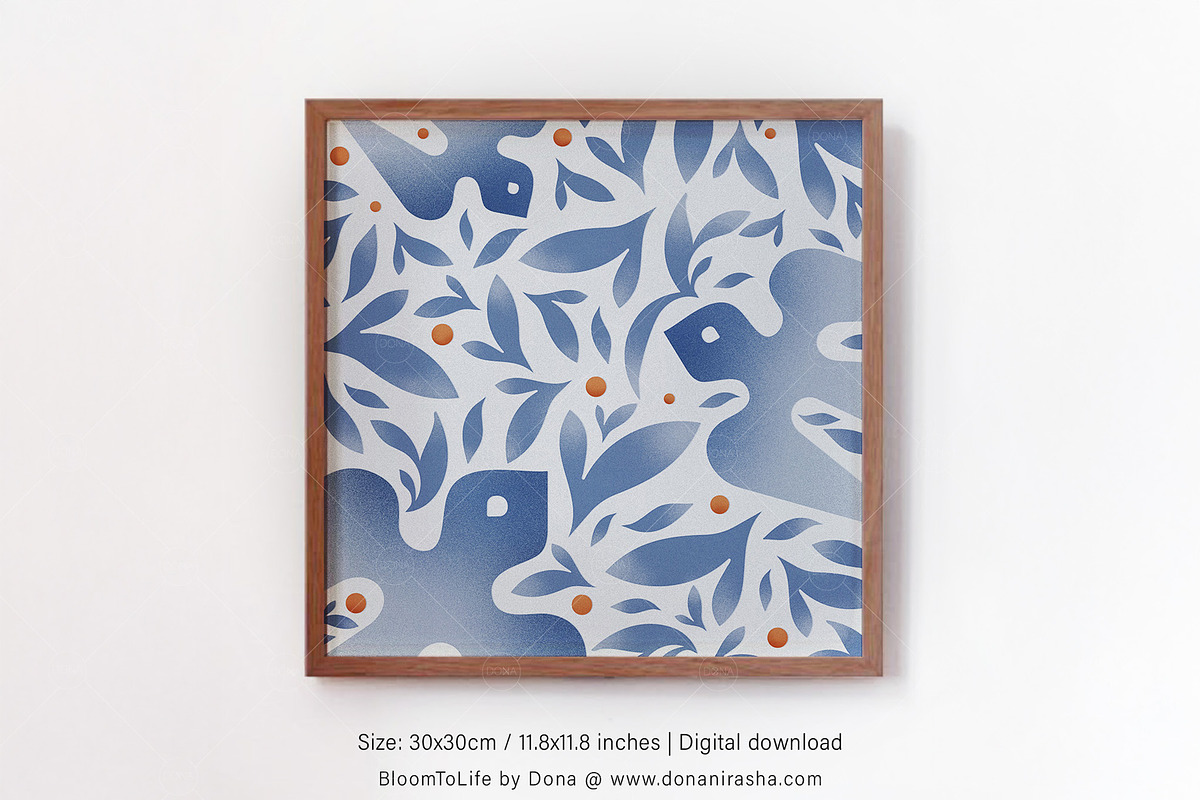 Whispering Wings Printable Wall Art, a Decorative Illustration by BloomToLife By Dona (Photo 4 of 6)