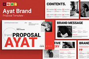 Ayat Brand Proposal Template, a Presentation Template by GoldenGrid Studio (Thumbnail 1 of 6)