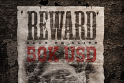 Old Wild West Wanted Poster Mock-ups, an Advertising Mockup by Giallo (Thumbnail 6 of 30)