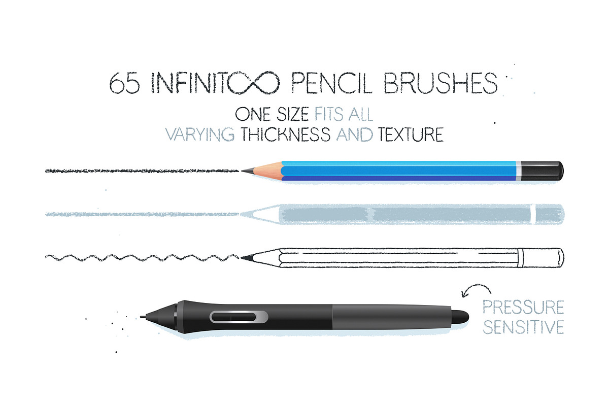 Infinito Soft Lead Pencil Brushes, a Brush Add-On by Side Project (Photo 2 of 6)