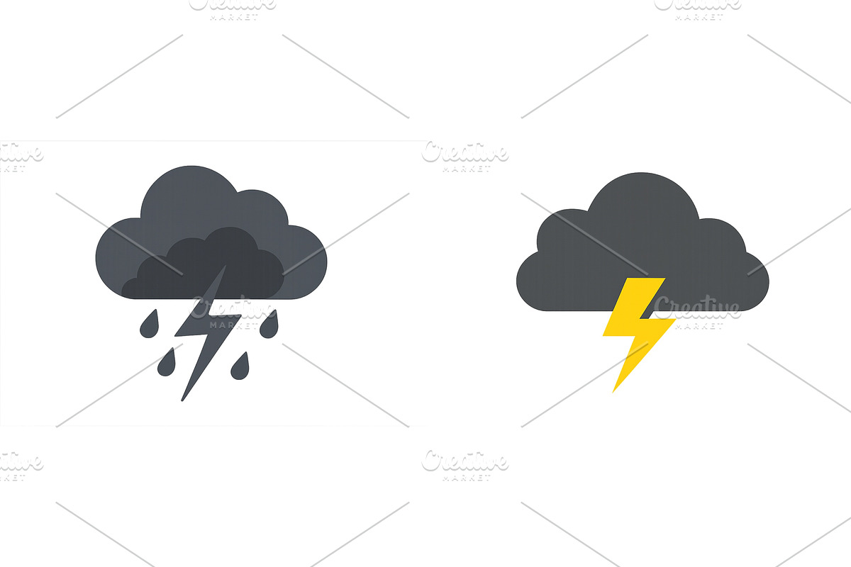 Illustration of dark clouds with, an Illustration by ZinetroN