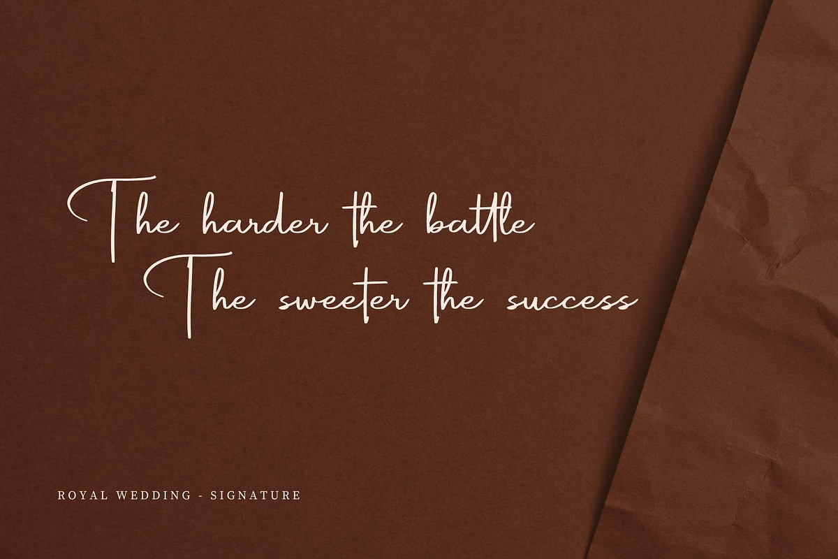 Royal Wedding - Script Font, a Script Font by Nirmana Visual (Photo 3 of 6)
