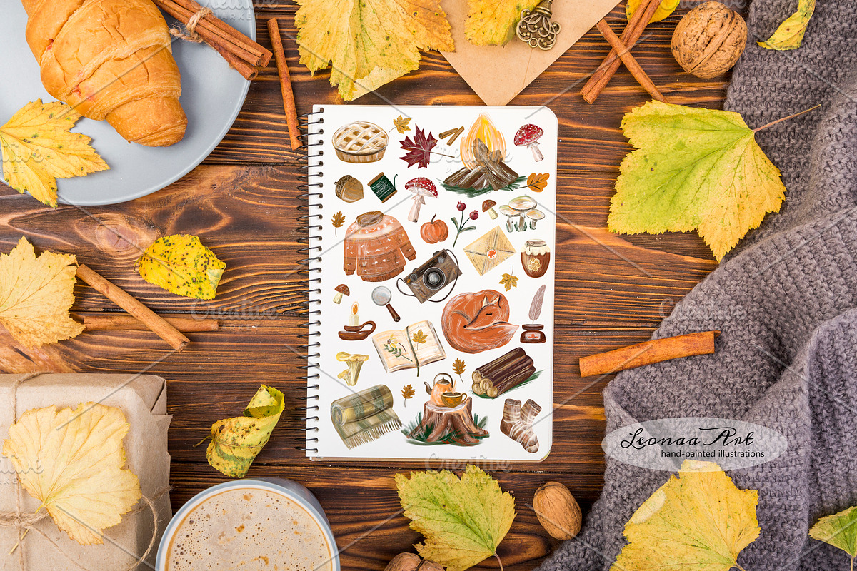 Fall Clipart Collection, a Seasonal Illustration by Leonaa art (Photo 5 of 9)