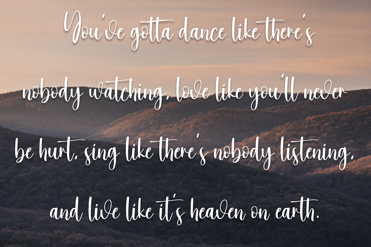 Winterlive | Script Font, a Script Font by Scratchones (Photo 8 of 8)
