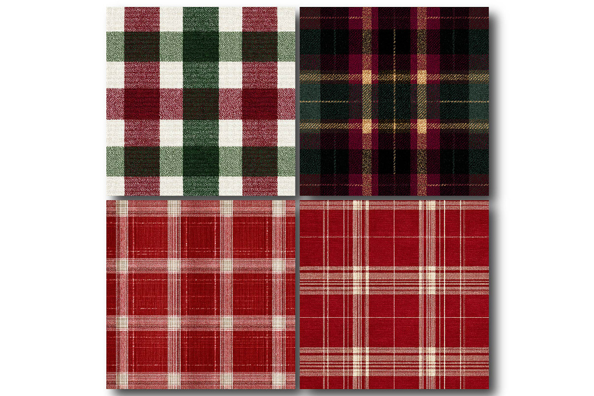 Christmas Checkered Patterns, a Texture Illustration by DreamPrint404 (Photo 4 of 4)