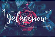 Jalapenow Brush Font, a Script Font by IsikChic (Thumbnail 1 of 4)