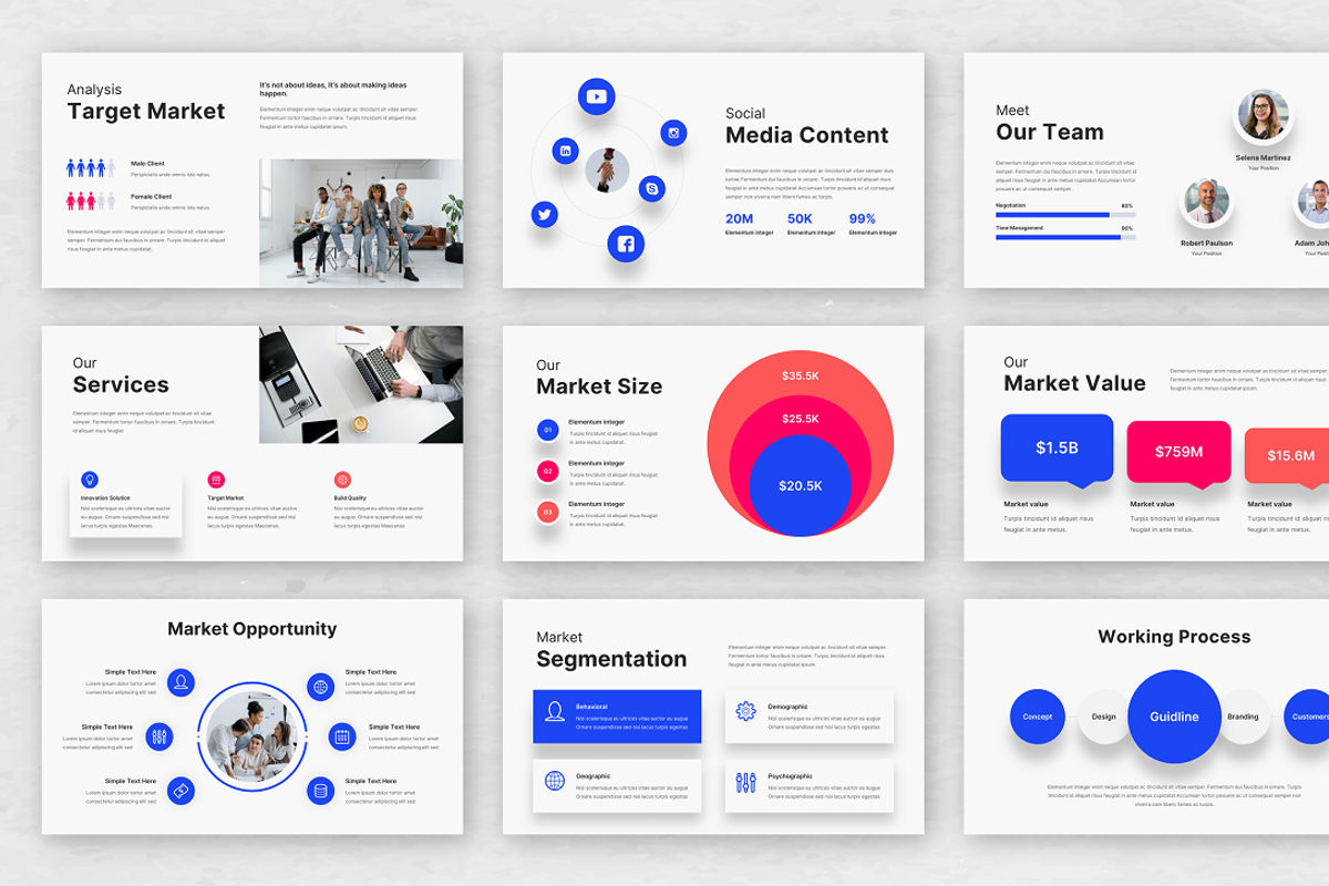 Business Marketing PowerPoint, a Presentation Template by Biwarastudio (Photo 3 of 5)