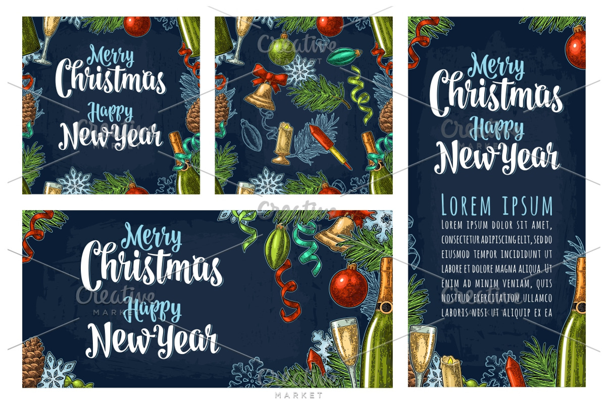 Bundle for Merry Christmas New Year, a Decorative Illustration by MoreVector (Photo 5 of 5)