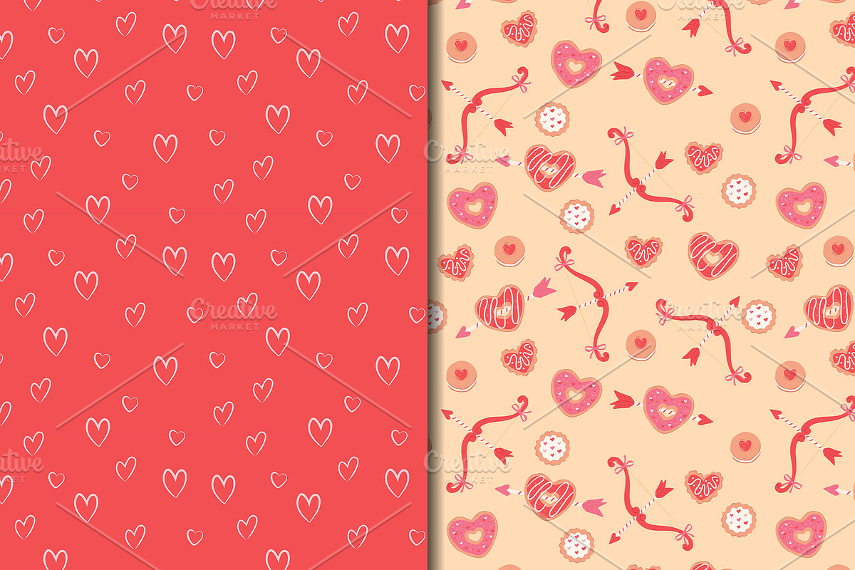 Sweet Romantic Valentine Pattern, a Pattern Graphic by CreativeChristiana (Photo 7 of 9)