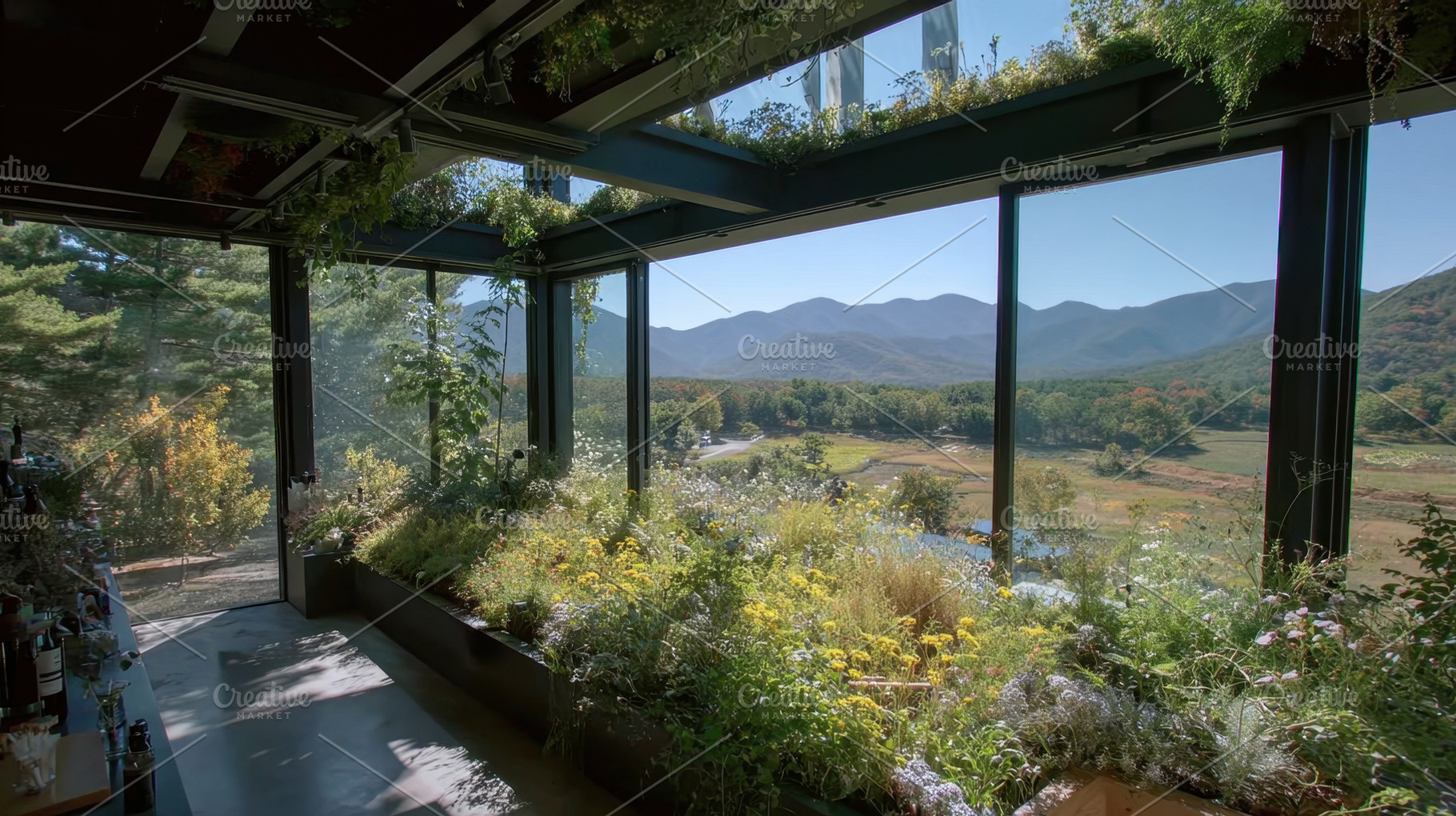 Nature view from a modern room, a Photo by Beautiful things