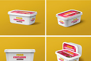 Plastic Food Container Mockups, a Cups & Container Mockup by Graphicsfuel (Thumbnail 6 of 6)