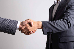 Minimalist business meeting, a Person Photo by Pray Art Design Studio