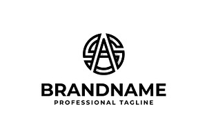 Initials AS or SA Monogram Logo, a Branding & Logo Template by Pray Art Design Studio