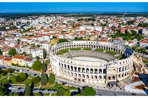The pula arena in croatia containing pula, croatia, and arena, an Architecture Photo by Leonid Andronov