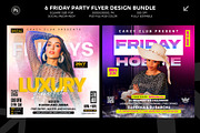 6 Friday Party Flyer Design Bundle, a Graphic by Shajib Shikder (Thumbnail 4 of 4)
