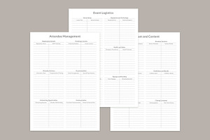 Event Planner Pages Set V-15