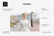 Woman Long-Sleeved Dress Mockup PSD, a Shirt Mockup by 1001 mockups (Thumbnail 2 of 9)