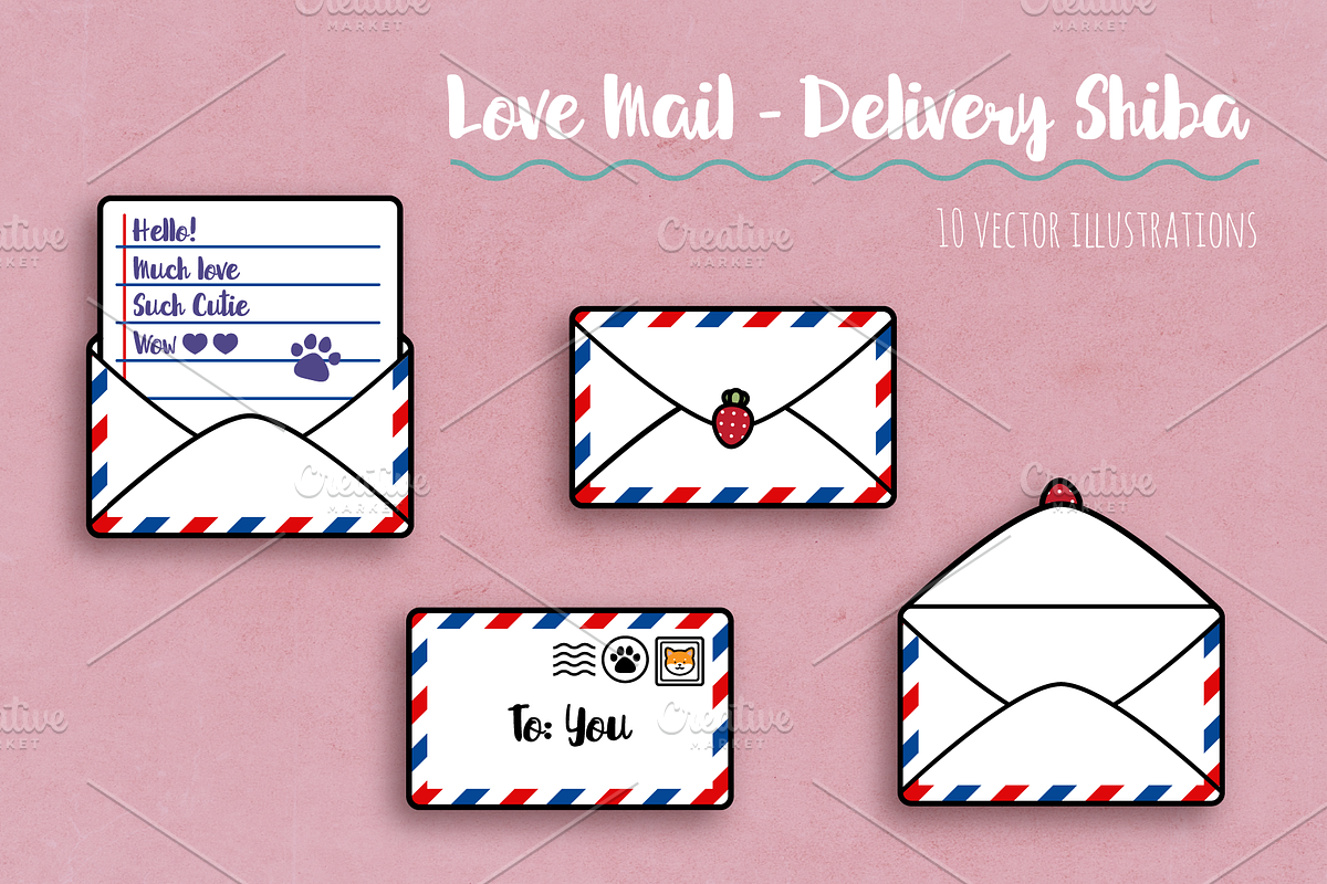 Love Mail ~ Delivery Shiba, an Illustration by Candy Horror Shop (Photo 3 of 7)