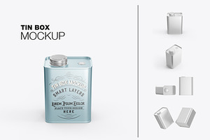 Colored Oil Tin Mockup, a Product Mockup by OneVectorStock