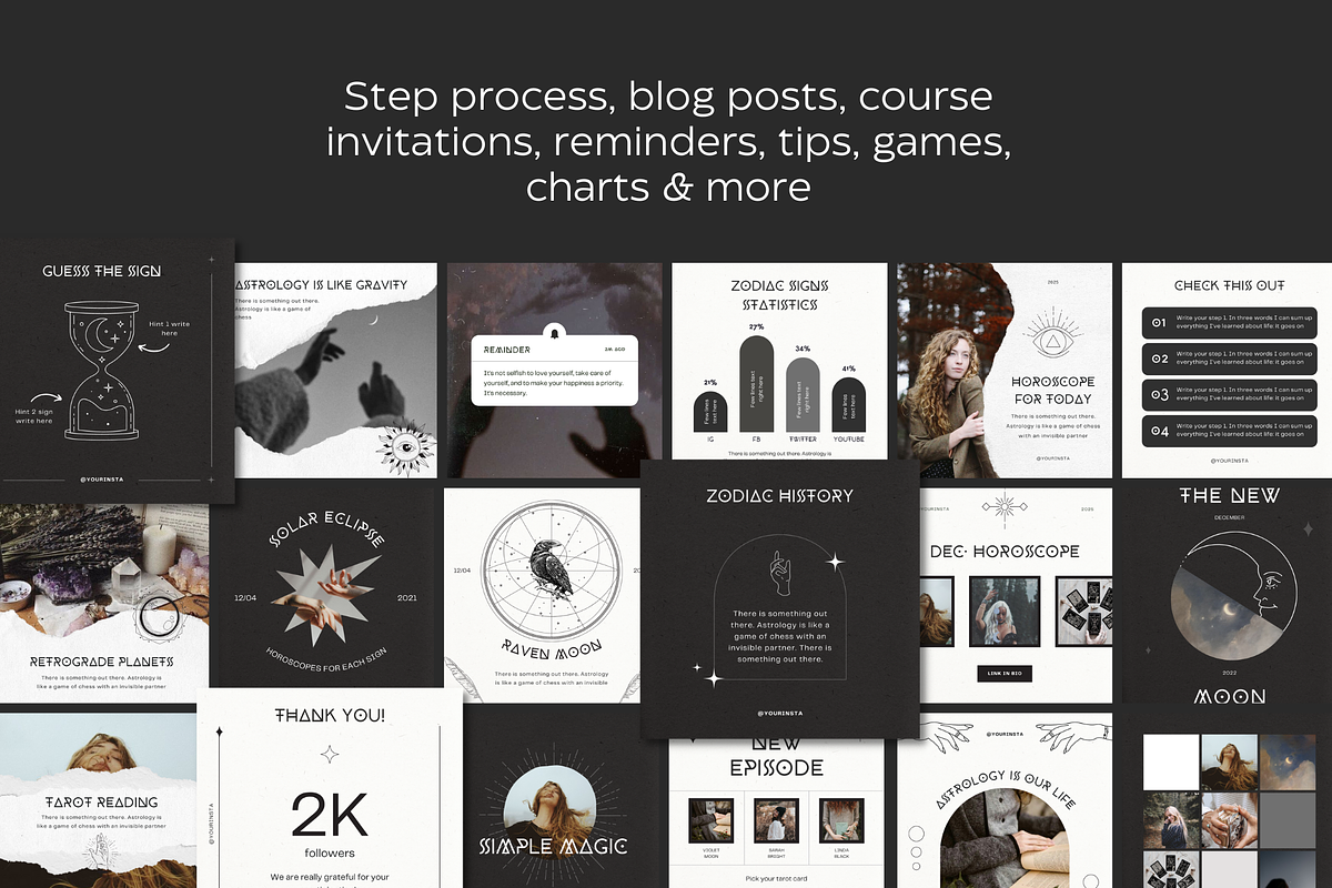 Mystical Instagram Creator Canva, a Social Media Template by Eden Origin Studio (Photo 10 of 11)