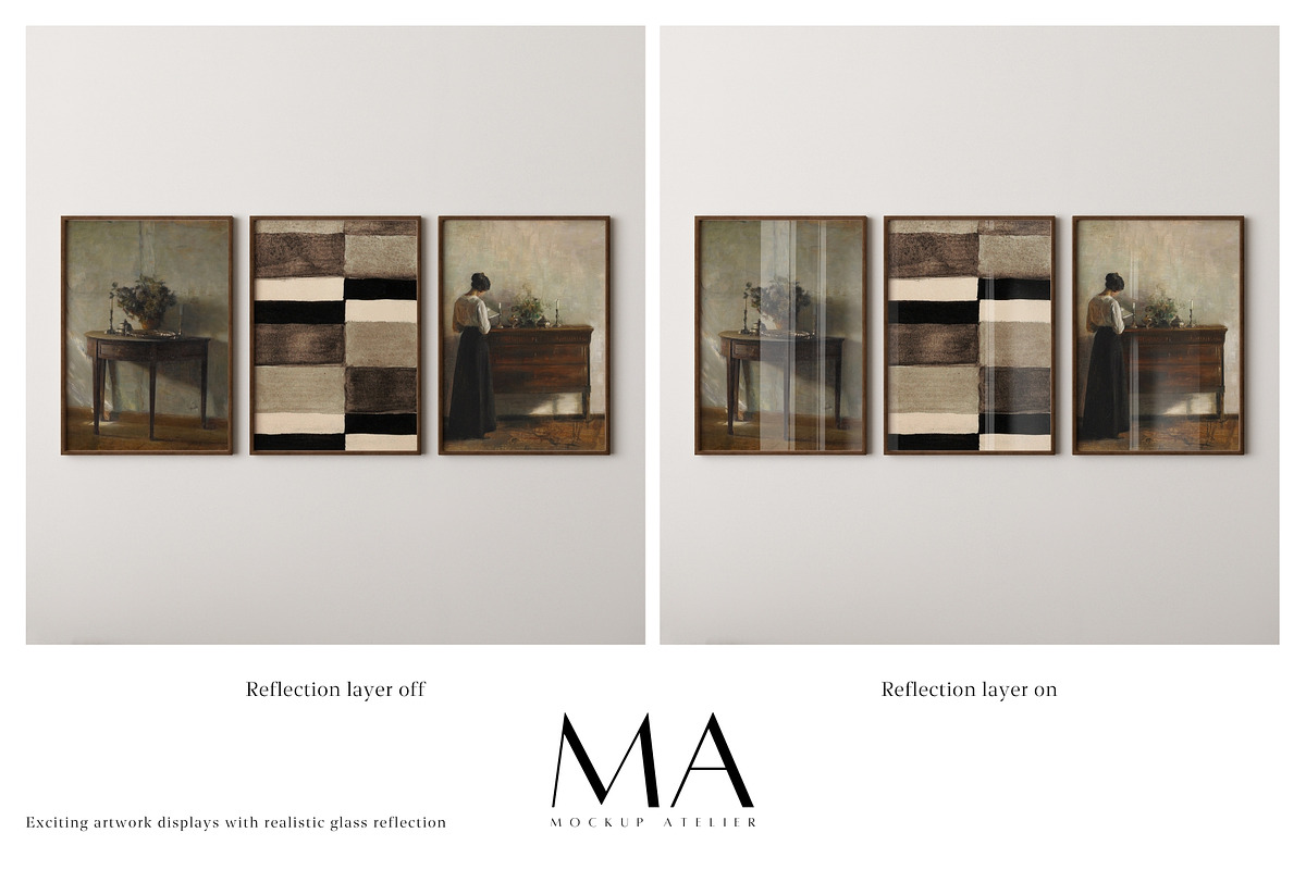 Close Up 3 Frames Mockup Bundle, a Household Mockup by Mockup Art Atelier (Photo 9 of 20)