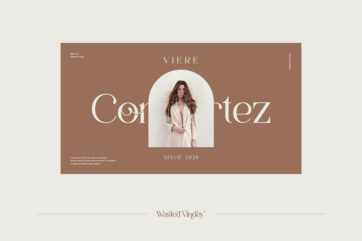 Wasted Vindey - Classy Serif Font, a Serif Font by Koplexs Studio (Photo 4 of 14)