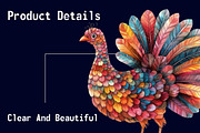 Autumn Cute Turkey Clipart, an Illustration by CitraGraphics (Thumbnail 5 of 6)