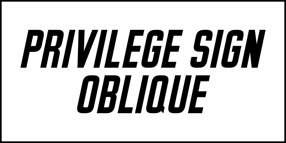 Privilege Sign, a Sans Serif Font by Jeff Levine Fonts (Photo 4 of 5)