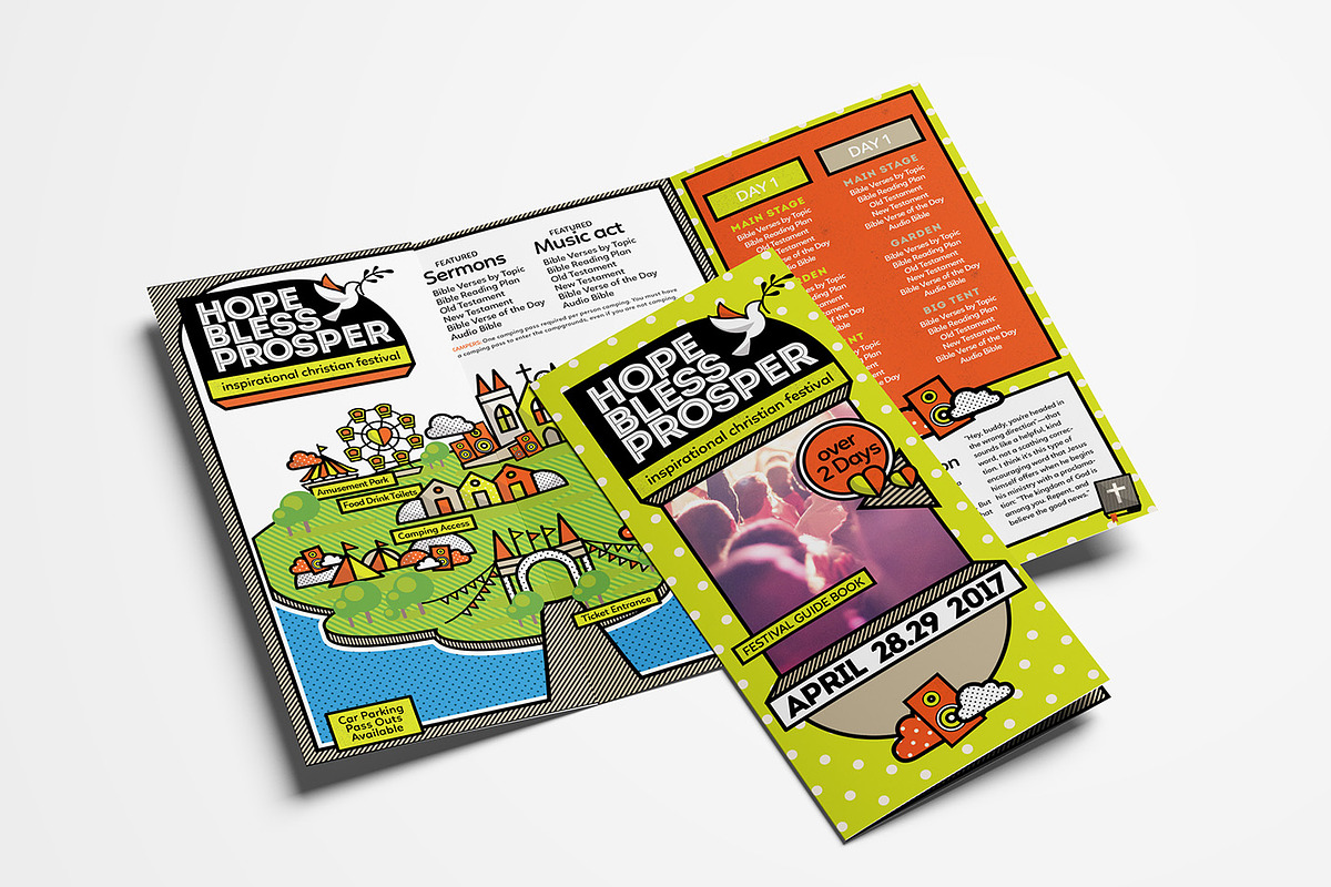 Christian Festival Trifold Brochure, a Brochure Template by BrandPacks (Photo 1 of 5)