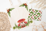 Forest Wonders Watercolor clipart, an Illustration by Happy Sloth Graphics (Thumbnail 14 of 16)