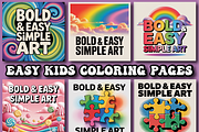 Simple Art Coloring Book for Kids, an Education Illustration by Printable Design Store (Thumbnail 2 of 4)