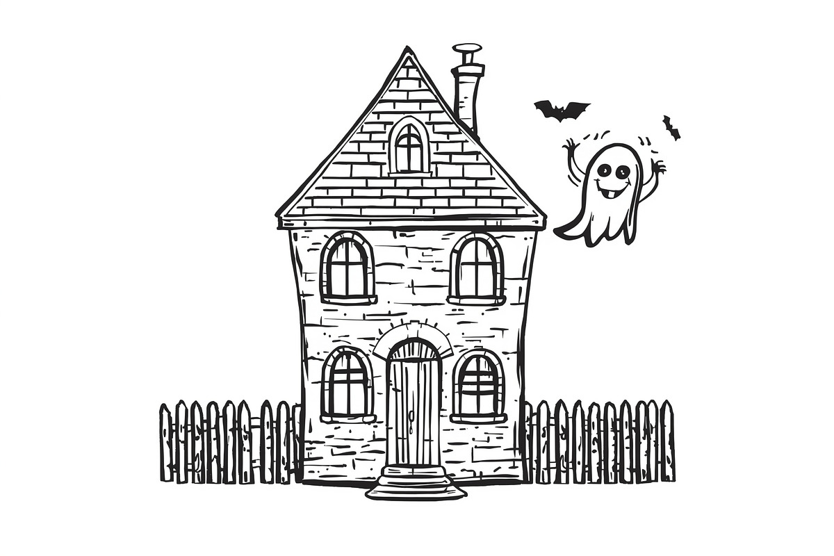 Haunted House & Pumpkin Art, an Illustration by musafir_fashion (Photo 13 of 16)