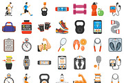 Fitness & Gym Themes, an Outline Icon by TAlex (Thumbnail 2 of 7)