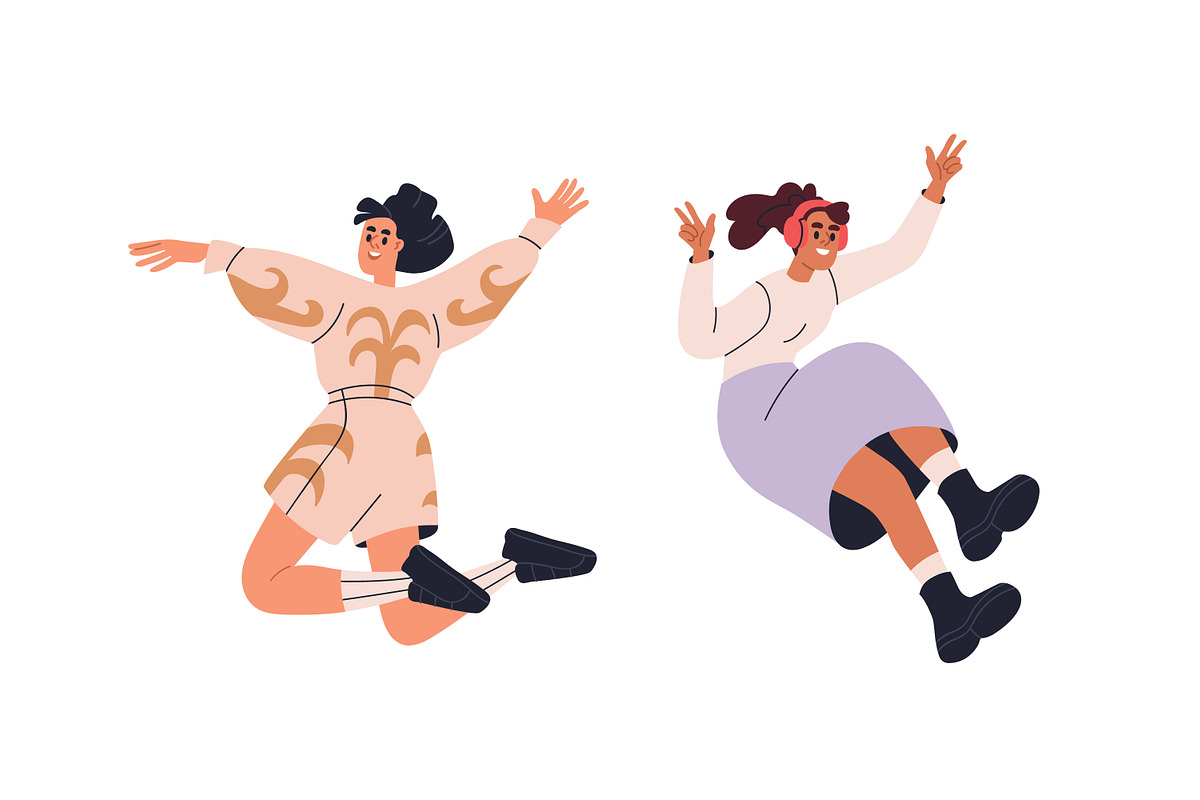 Happy people jumping up set, a Person Illustration by Good Studio (Photo 10 of 12)