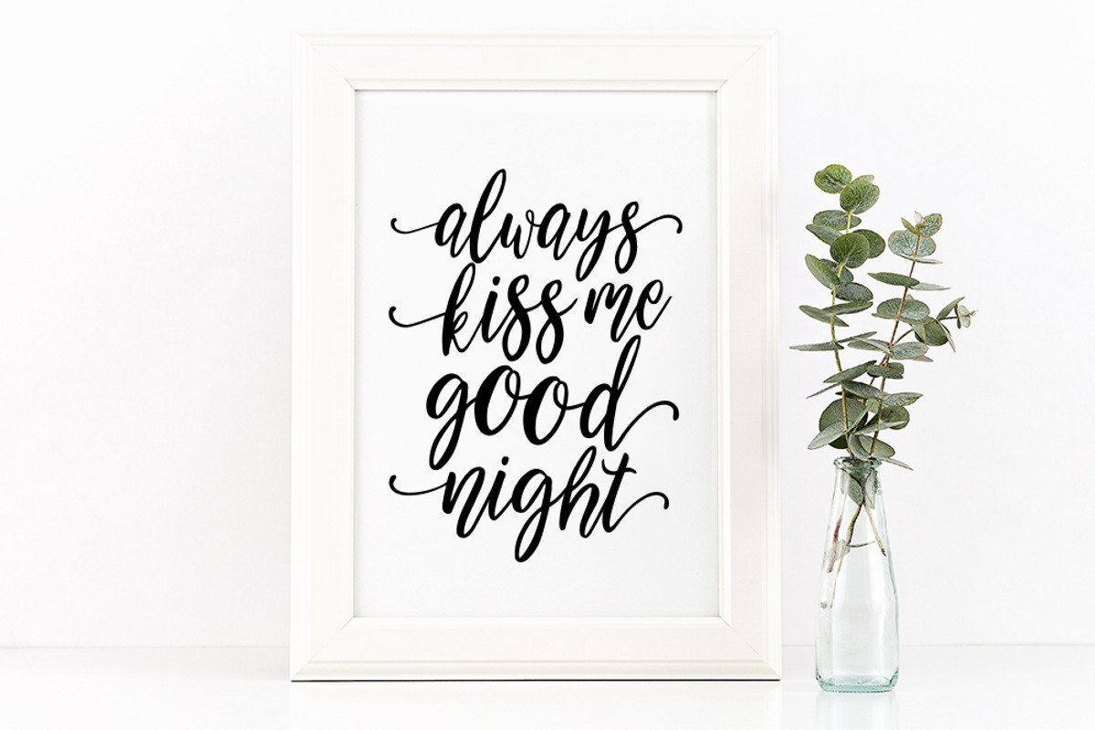 Willow Bloom modern calligraphy font preview 2