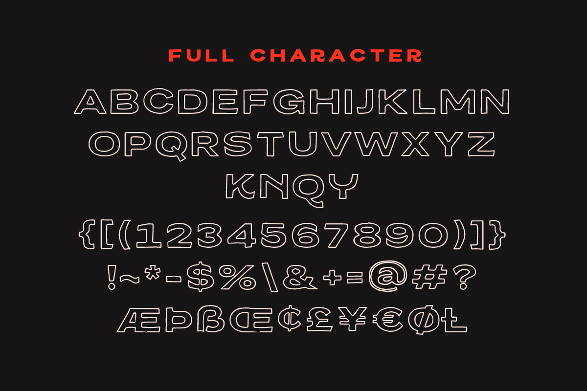 Melburch Township Typeface preview 7