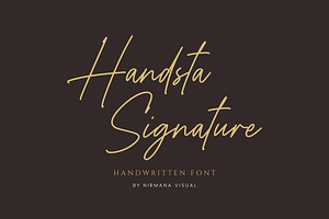 Handsta Signature - Handwritten Font