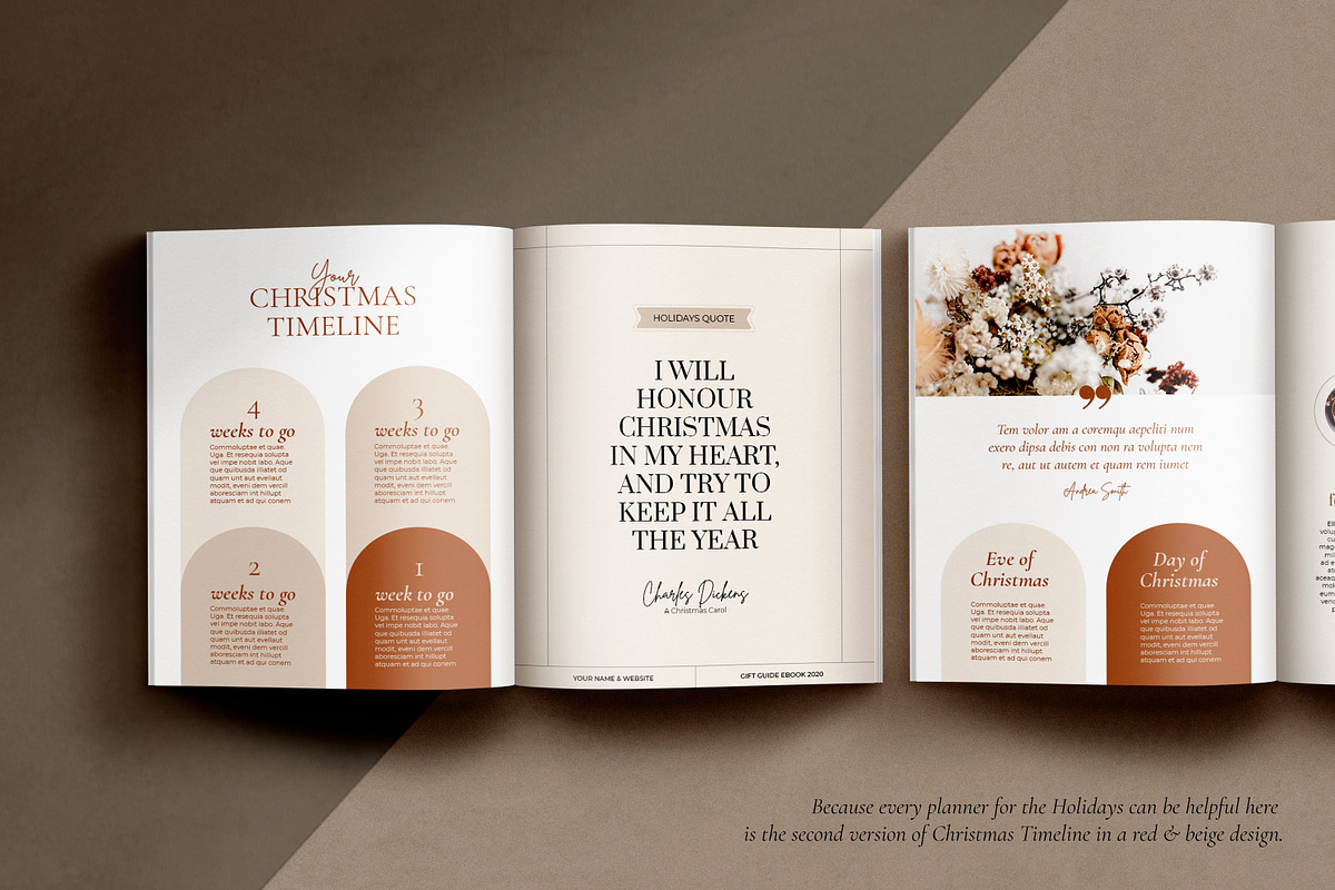 Holiday Gift Guide / CANVA, InDesign, a Magazine Template by Mirazz (Photo 7 of 22)