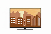 cityscape landscape vector design, a Decorative Illustration by zyxroun shop (Thumbnail 2 of 3)