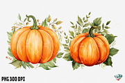 Halloween Pumpkin Watercolor, an Illustration by Gemstone (Thumbnail 11 of 12)