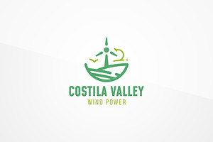 Wind Power Logo Template