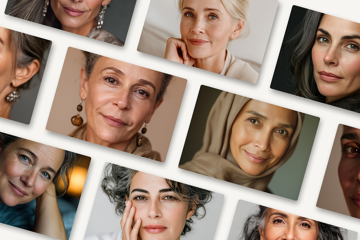 Ageless Beauty Mature Women Photos, a Person Photo by HipFonts (Photo 2 of 9)
