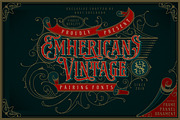 NS Emhericans Vintage Pairing Fonts, a Font by Novisouldado (Thumbnail 1 of 10)
