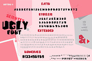Ugly font, a Symbol Font by Ekaterina Glazkova (Thumbnail 2 of 5)