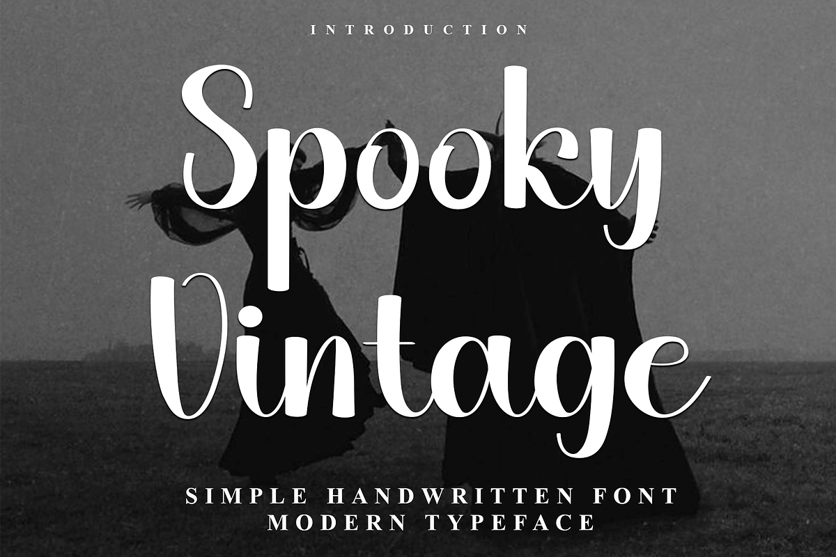 Spooky Vintage, a Handwritten Font by InermediaSTUDIO (Photo 1 of 7)
