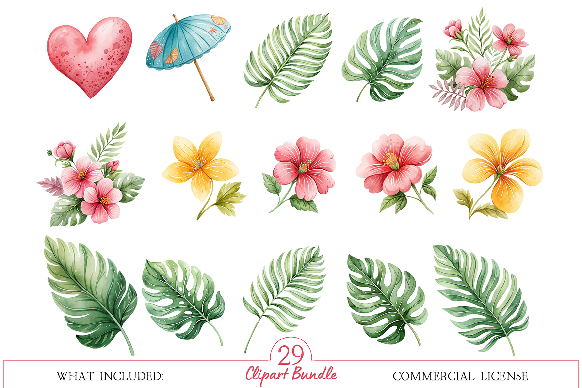 Watercolor Flamingo Clipart, an Animal Illustration by MockupWizard (Photo 3 of 5)