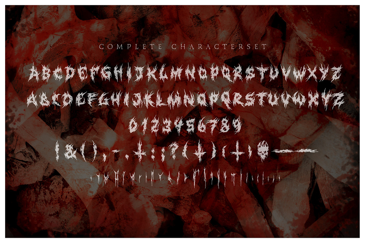 XXII GoreGrinder, a Font by Doubletwo Studios (Photo 4 of 6)
