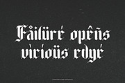 Blacklutter - Blackletter Typeface F, a Blackletter Font by Flawless And Co (Thumbnail 5 of 10)